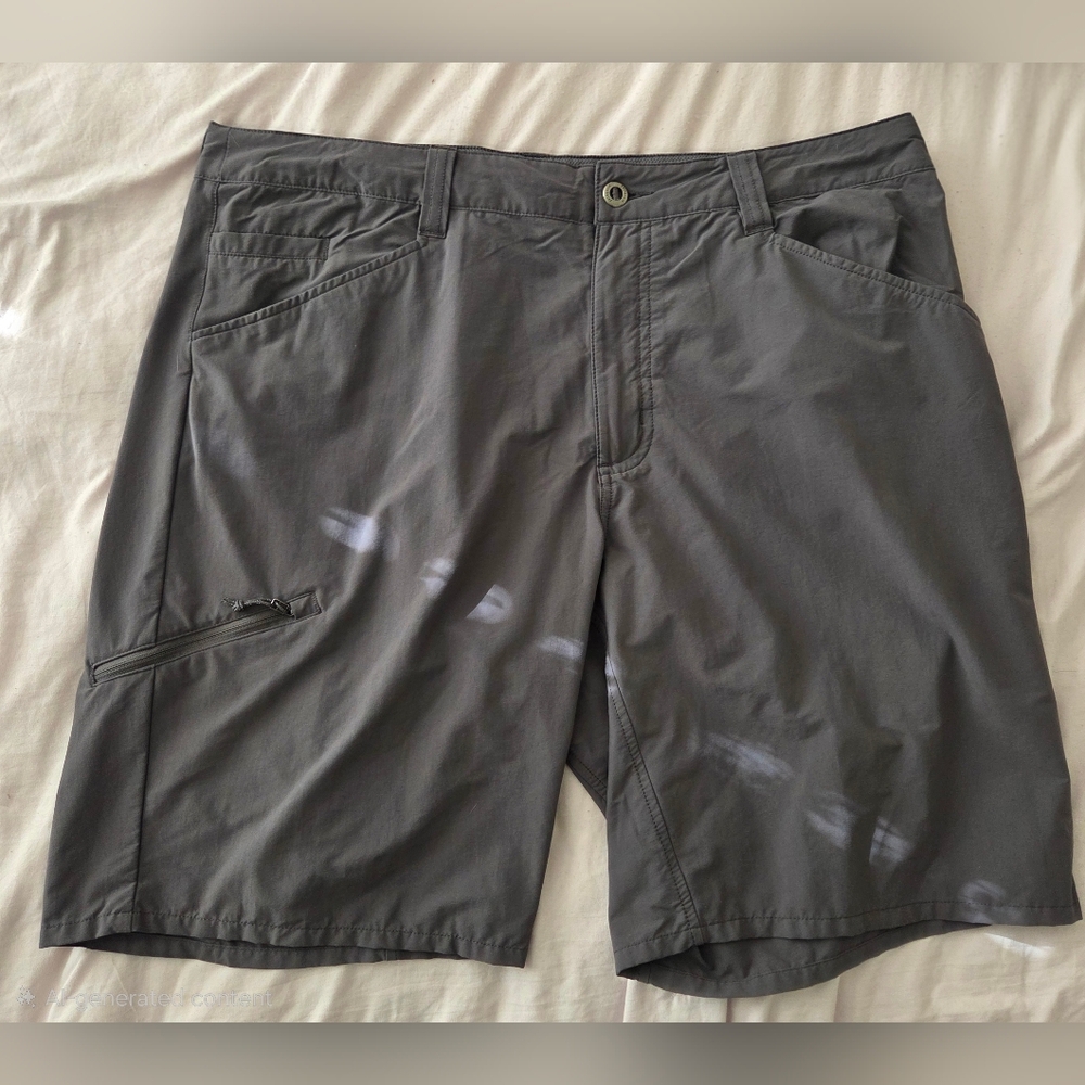 Patagonia Men’s Quandary Shorts Gray Size 38 Lightweight Hiking Outdoor